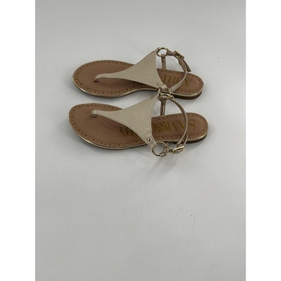 Sam & Libby Thong Sandal With Ankle Strap Size 7.5 - Picture 1 of 5